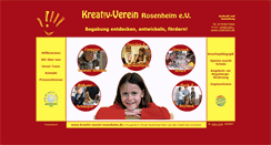 Desktop Screenshot of kreativ-verein-rosenheim.de